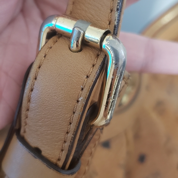 MCM Visetos Cognac Hobo Bag - Picture 11 of 12